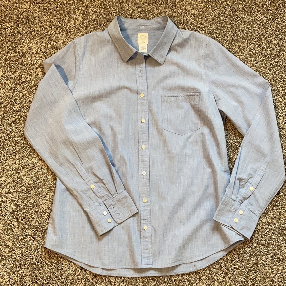J. Crew “The Perfect Shirt” - blue chambray